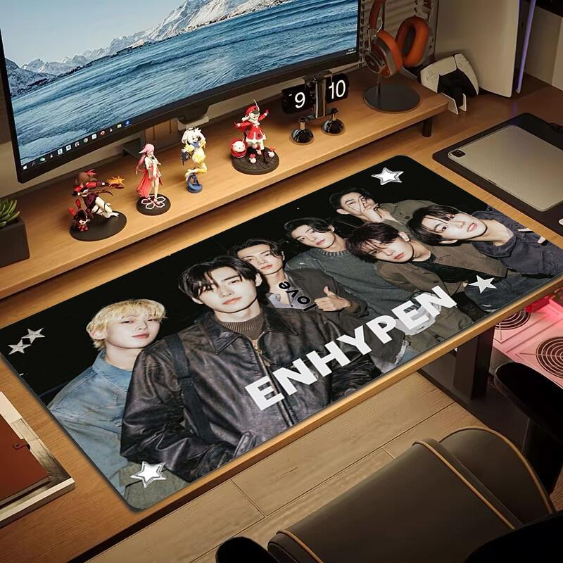 ENHYPEN Color Mouse Pad Large Gaming Table Cushion Non-slip Laptop Tablet Big Mousepad XXL Mat Mini PC Playmat With Lock edge