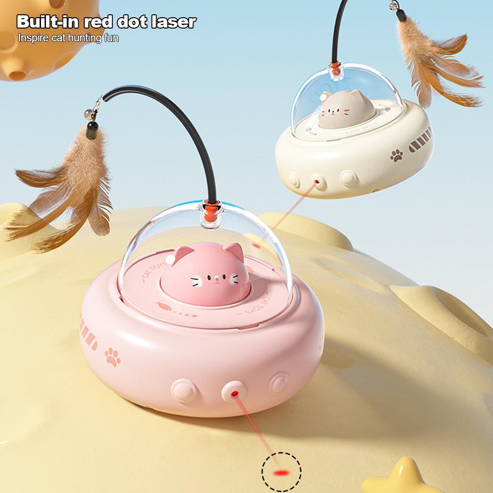 Электрическая интерактивная игрушка для кошек, игрушки для домашних животных с перьями, палочка-дразнилка для кошек, перезаряжаемые электрические сенсорные игрушки для домашних животных для обучения преследованию