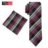 2025 Новый Элегантный Мужской Набор Галстука и Карманного Платка в Британскую Клетку
