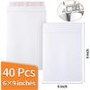 40 Pack Catalog Envelopes Self Seal, 6 x 9 Inches Catalog Mailing Envelopes,White Manila Envelopes for Mailing, Organize, Storage, Home, Office