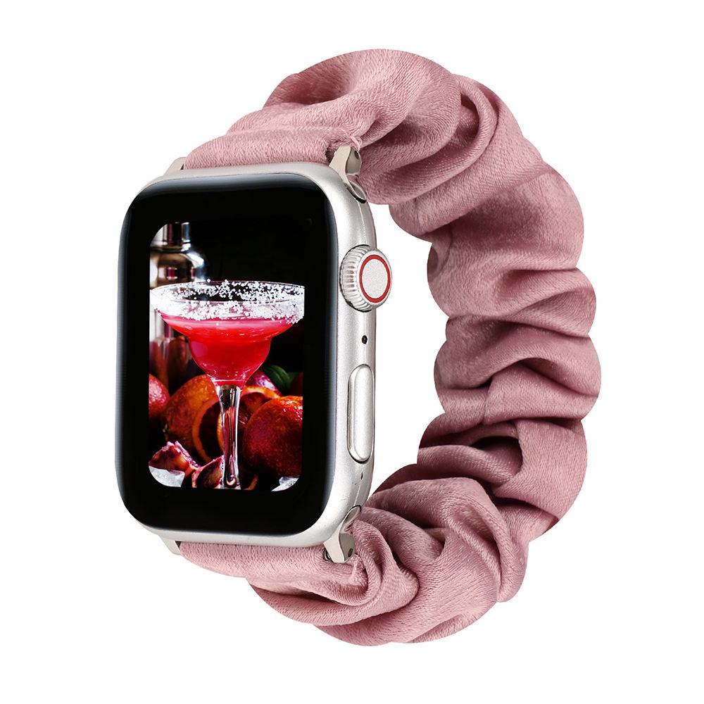 Совместимый ремешок-скранчи для Apple Watch для Series 8/7/6/5/4/3/2/SE - Эластичный браслет-кольцо в виде кишечника
