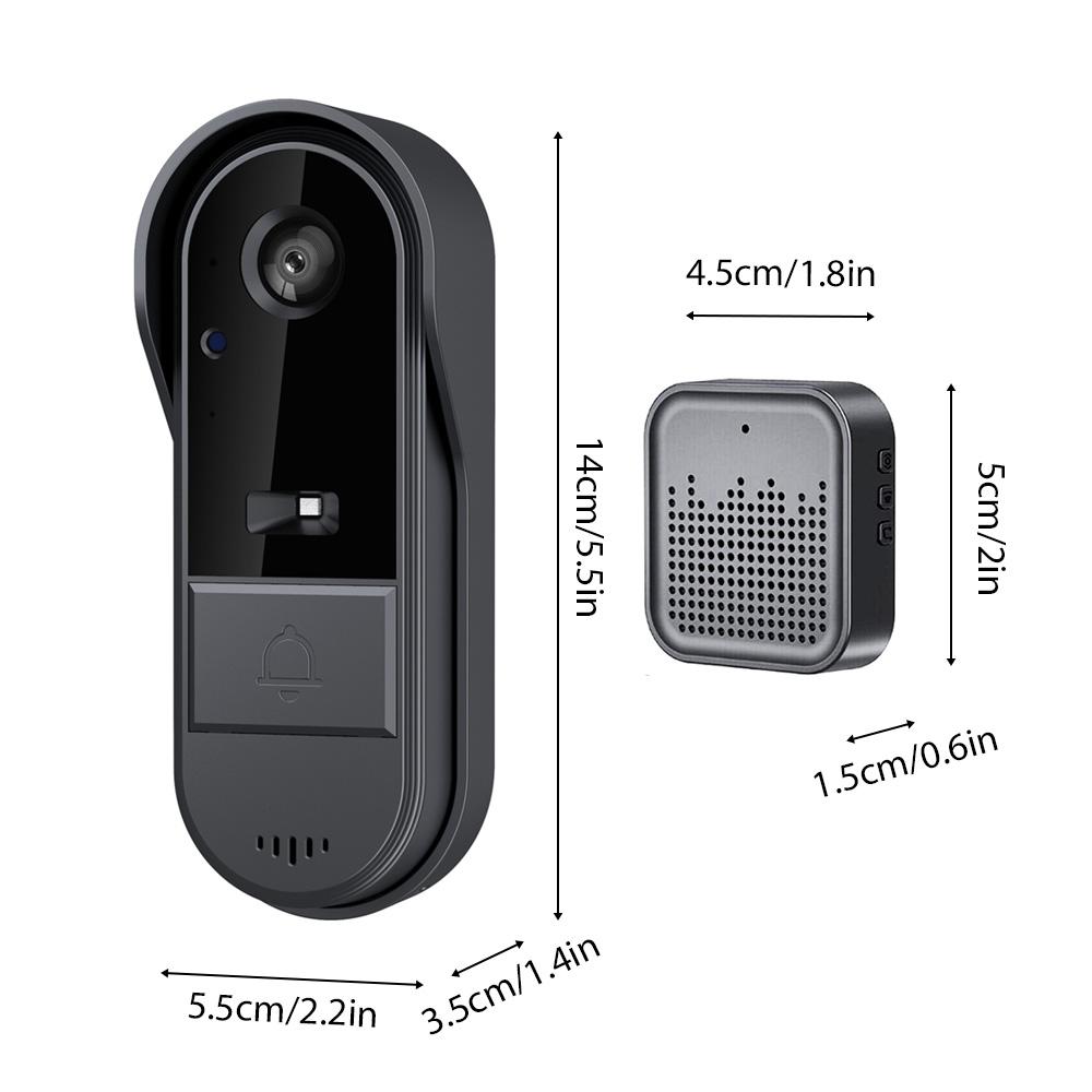 Smart Doorbell Ring Door Camera Wireless Intelligent Video Bell Camera 125 Degree Wide-angle Lens