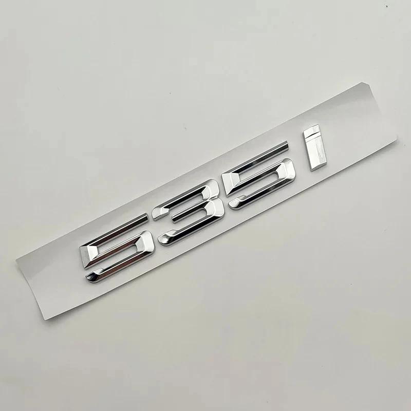 AAAOK1 ABS 3D Chrome Car Trunk Letters 528i 535i 540i Luxury Line Xdrive Emblem Logo Sticker For BMW E60 E34 F10 G30 E39 Accessories