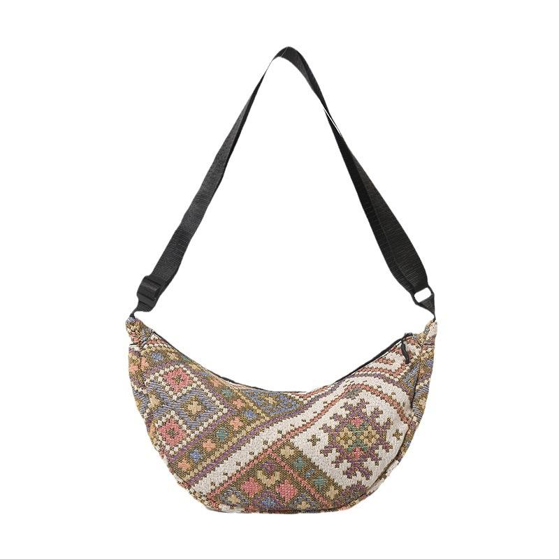 Индивидуальная модная сумка в этническом стиле большой вместимости для женщин 2024 года, новая модная сумка для поездок на работу, сумка для пельменей в иностранном стиле