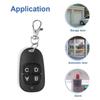 Universal 433mhz Copy Code Remote Control Garage Door Opener Wireless Transmitter 4 Key Duplicator Electric Door Key Copy Remote