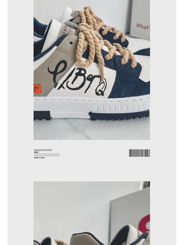 Новые весенние мужские корейские парусиновые кроссовки 2024 года — модная и универсальная повседневная обувь для студентов