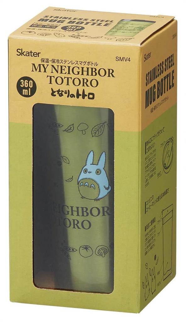 Кружка-бутылка Skater Бутылка для воды 360 мл Totoro Convenience Store Совместимость с кофе My Neighbor Totoro SMV4-A