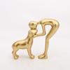 New Nordic Style Resin Crafts Family with Dog Statue Home Decor Gift Ornament