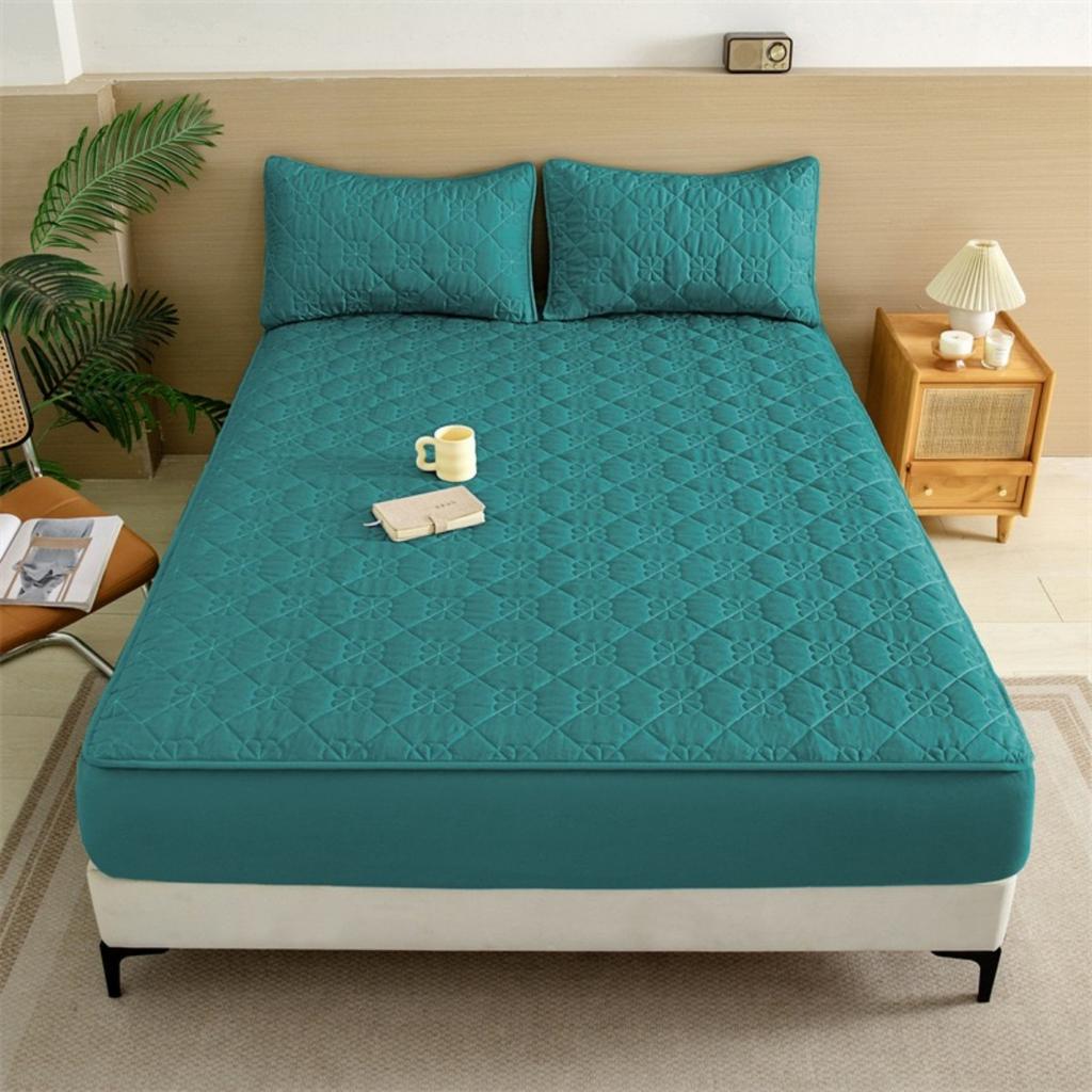 HOMZY Водонепроницаемый наматрасник с резинкой, стеганый защитный пад, покрывало, зимний чехол для матраса
