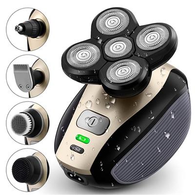 Электрическая бритва для волос Ultimate Мужская беспроводная перезаряжаемая водостойкая бритва для лысины с вращающимися лезвиями, триммер для носа