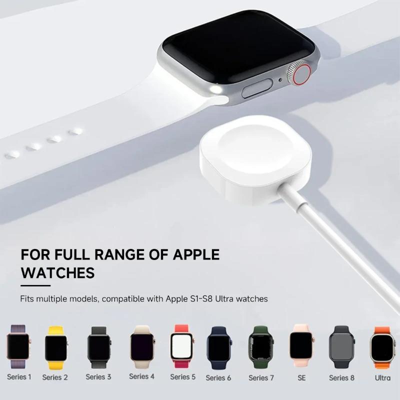 Магнитное беспроводное зарядное устройство для Apple Watch Совместимо с IWatch Серии S1s9 Универсальный кабель для зарядки Портативное умное
