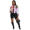 European And American Autumn And Winter Positioning Printing Fashion Women'S Baseball Jersey