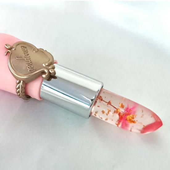 Увлажняющий бальзам для губ с прозрачным цветком и изменением цвета для девочек