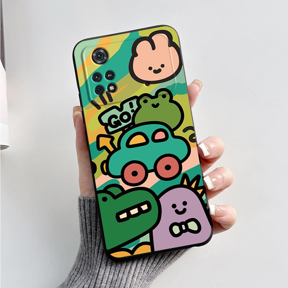 Чехол для Poco X4 Pro 5G Poco M4 Pro Милый Панда Задняя Крышка Мягкий Силикон Матовый Защитный Funda Для Xiaomi Poco X4 Pro Чехол для Телефона