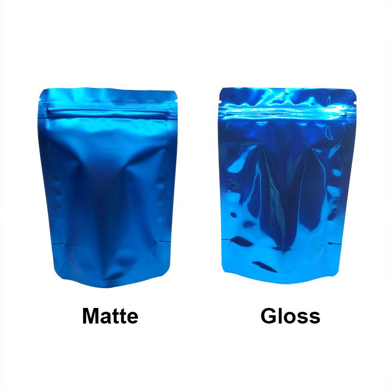 100 шт. цветных стоячих пакетов из фольги с застежкой-молнией, стоячие пакеты из алюминиевой фольги, пакеты для хранения продуктов с застежкой-молнией, бесплатная доставка