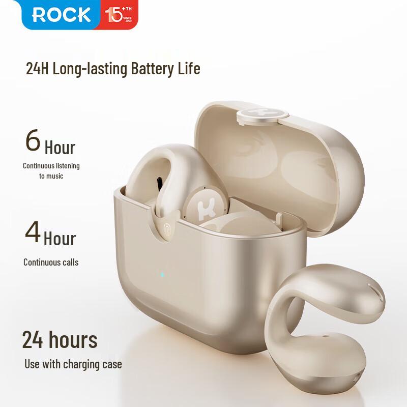 ROCK Open-Ear Clip True Wireless Bluetooth Earbuds