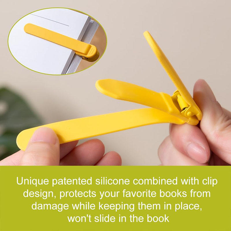Мягкий силиконовый зажим для закладок, цветной разделитель страниц, креативная пряжка для закладок, автоматически следуя за закладкам, школьные канцелярские товары