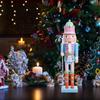Macaron Color Nutcrackers Soldier Ornament 10 Inch Nutcracker Statues Doll  Photo Props