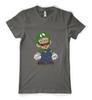 Luigi Super Mario Bros Gaming Video Game Word Personalised Unisex Adults T Shirt