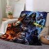 Horror Characters Printed Blanket Soft Cozy Blanket For Sofa Bedroom Living Room Dorm And Outdoor Use