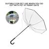 Portable Pet Umbrella Assemble Type Dog Cat Umbrella with Pulling Leash Chain for Rainy