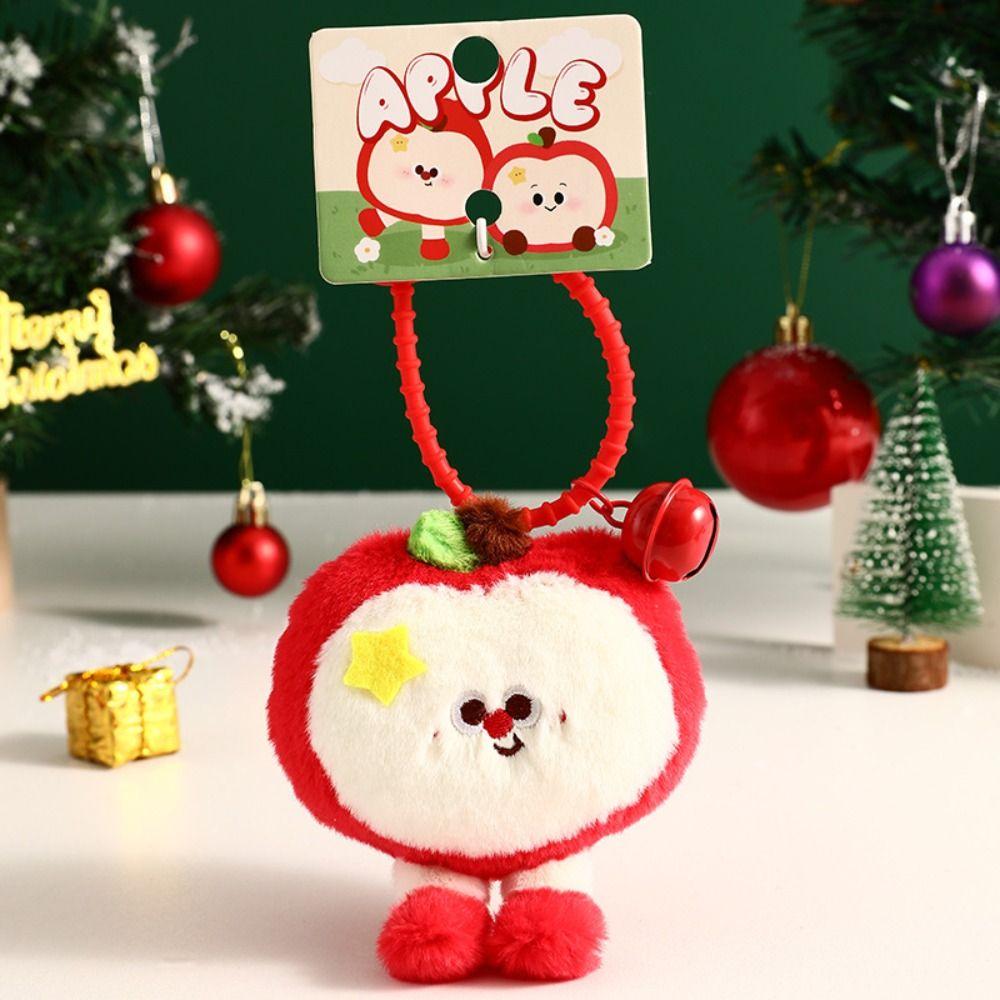 Plush Key Rings Red Bag Pendant Creative Cartoon Key Chains Door Key