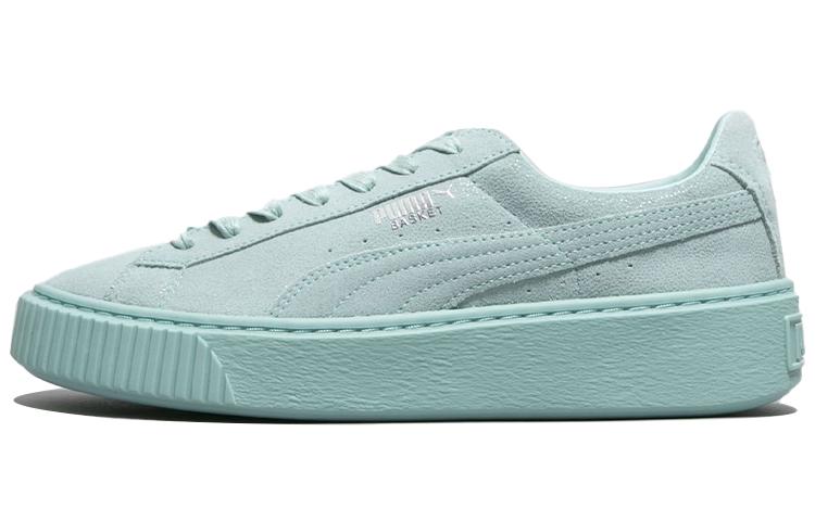 Women's Sneakers PUMA Basket Platform Reset 'Peppermint Green' Women's
