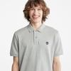Timberland Men's Millers River Piqué Short Sleeve Polo Shirt, Medium Grey Heather, Size M (TB0A62T50521)