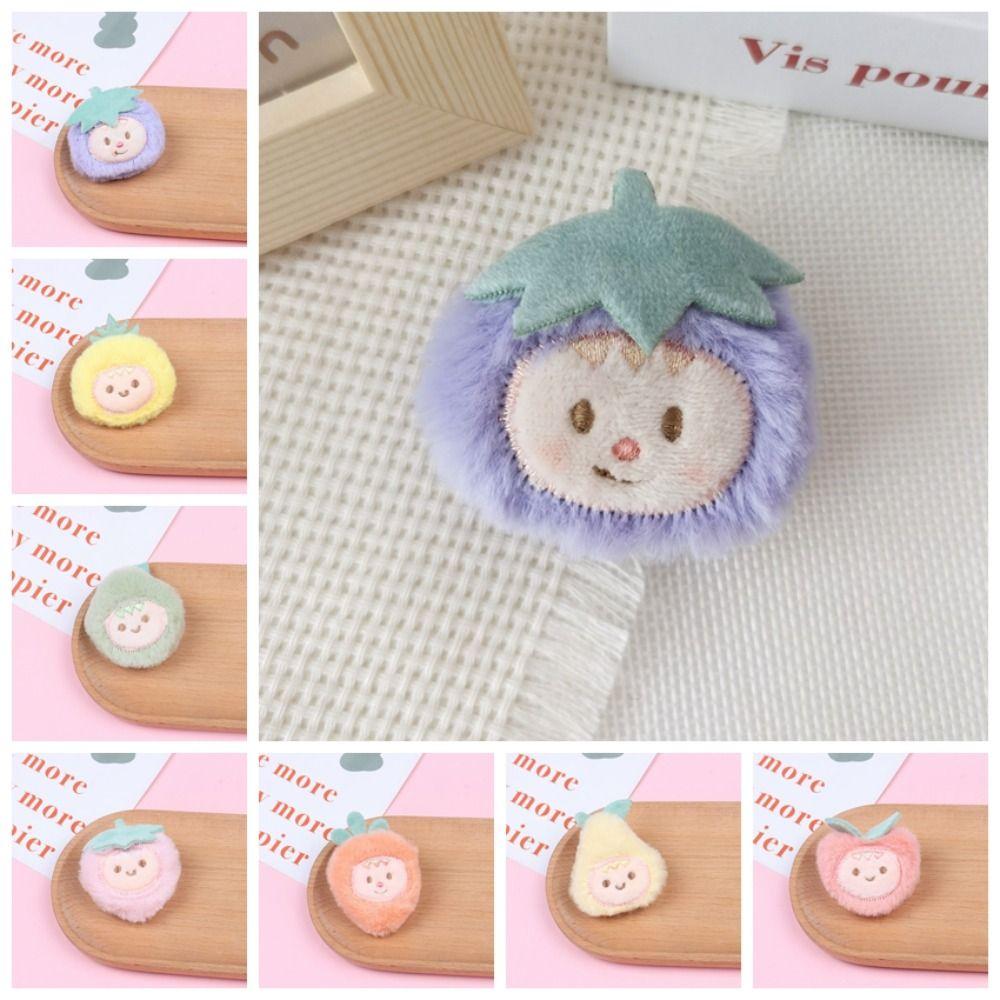 Cloth Cute Fruit Plush Brooch Hand-sewn Sweet Daily
