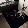 1 шт. Коврик с черным котом, противоскользящий, полиэстеровый, для пола, для офиса, спальни