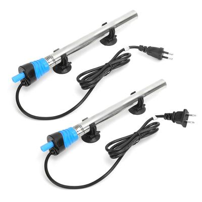 Нагревательный стержень из нержавеющей стали с присоской для аквариумных рыб, автоматический постоянный темперамент