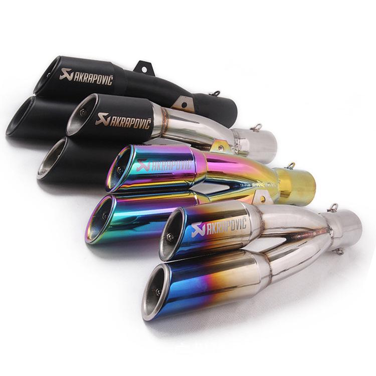 Universal Dual Exhaust Pipe for Vespa, Kawasaki, Yamaha GSXS150 Motorcycles