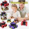 Monster Trucks Pull Back Vehicles Car Rotation 4 Wheels Drive Durable Friction Driven Push And Go Birthday Toys For Children