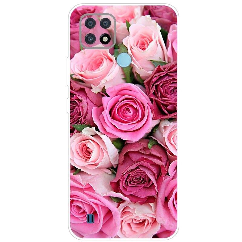 Чехол Realme C21, 6,5 дюйма, прозрачный силиконовый чехол Fudnas, мягкий чехол из ТПУ для Realmi C21 2021, чехлы для телефонов Shell C 21, задняя крышка, бампер RealmeC21
