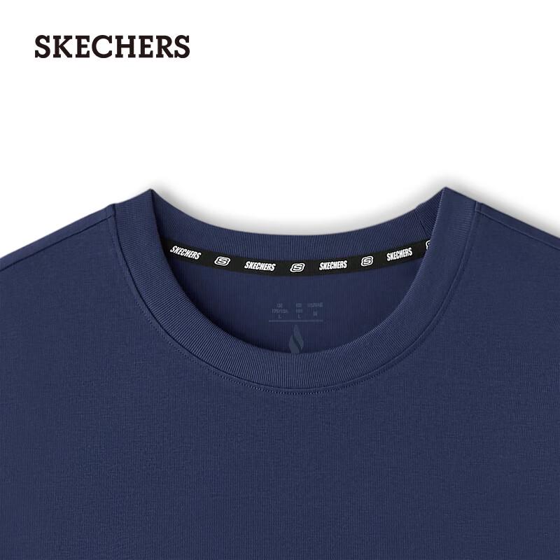 Skechers Мужская классическая вязаная футболка с коротким рукавом