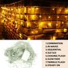 4M LED Icicle Curtain String Lights Outdoor Garden Christmas Decorative Garland Droop 0.4-0.6m