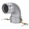 DA90-300 Aluminum Reducing Elbow Lever-Operated Cam Quick Coupling Pipe Fitting