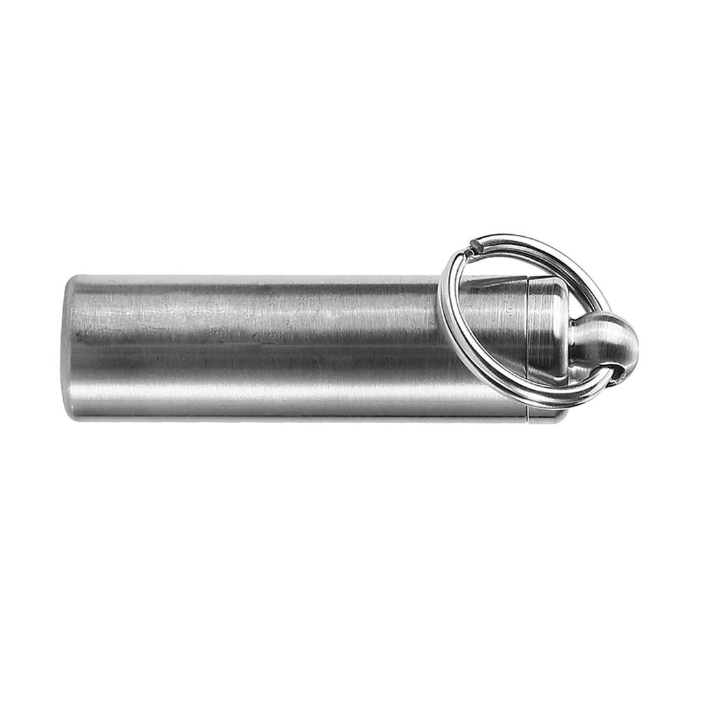 Брелок для лекарств из нержавеющей стали для путешествий, кемпинга, чрезвычайных ситуаций