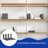 4Pcs Furniture Angle Brackets Stainless Steel Adjustable L-Shape Corner Braces Single Slotted Shelf Support Brackets for Cabinet