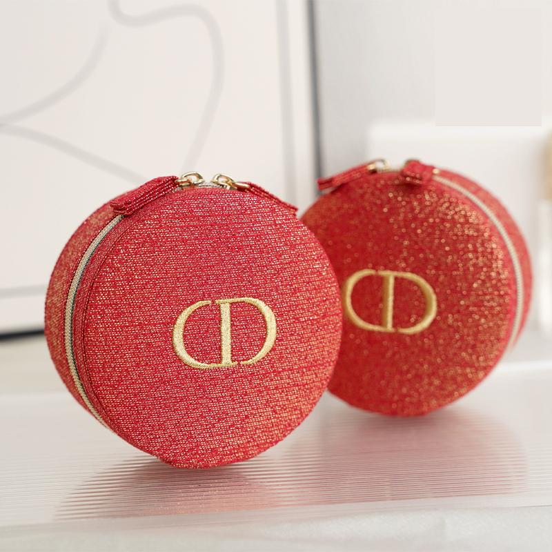 Dior Красные Золотые Нитки Сумки для Хранения Портативные