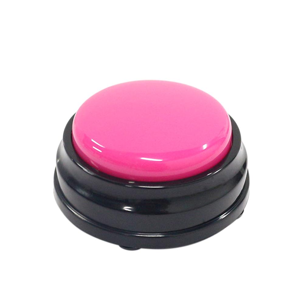 Recording Sound Button Small Size Easy Carry Voice for Kids Interactive Toy Answering Buttons Orange+Pink+Blue+Green Noise Maker