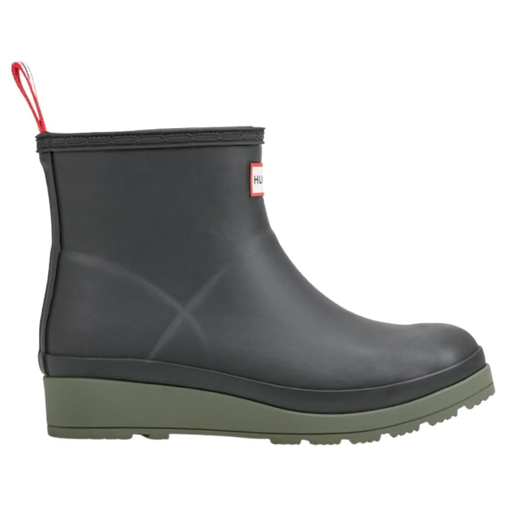 Hunter PLAY SHORT INSULATED Дождевые и женские ботинки US 7, Короткие, На флисовой подкладке, Водонепроницаемые, Для холодной погоды, W-S2235RMA BLACK_002, (24,0 см) [Использовал]