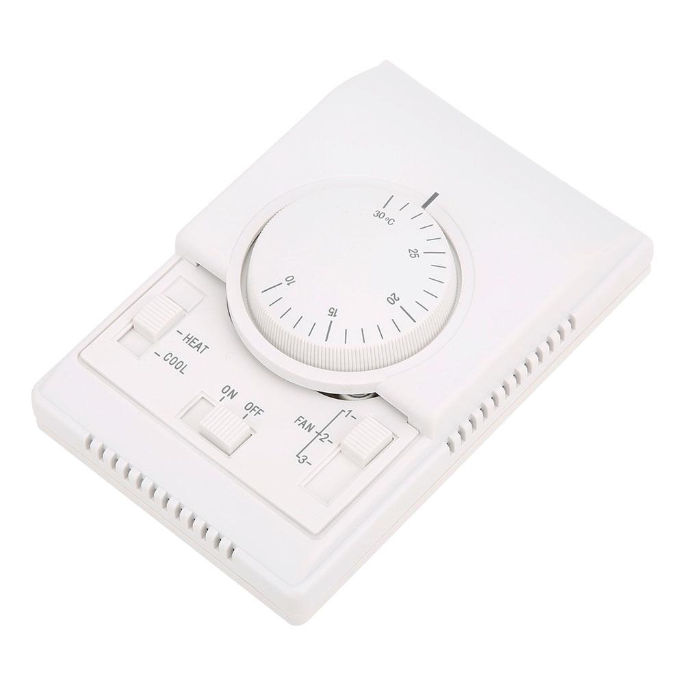 Mechanical Temperature Controller Surface Mounted Air Conditioner Thermostat 10-30℃ AC220V