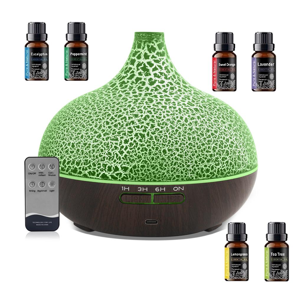 Ультразвуковой увлажнитель воздуха с диффузором для эфирных масел и пультом дистанционного управления Холодный пар для дома