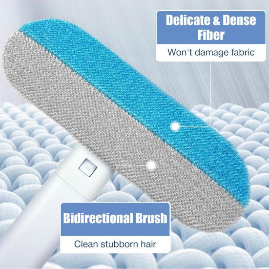 Pet Lint Remover 4 In 1 Fabric-Safe Dog Hair Remover Brush Carpet Scraper Washable Lint Cleaner Gentle On Furniture for Dog Cat Hair