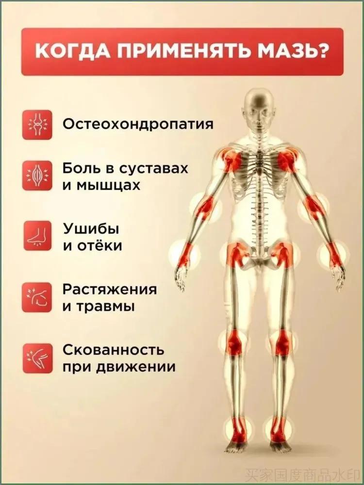 Бальзам-обезболивающее Жидкие иглы с пчелиным ядом проникает за 30 секунд, снимает боль в суставах **** швы как инъекция, 12 мл