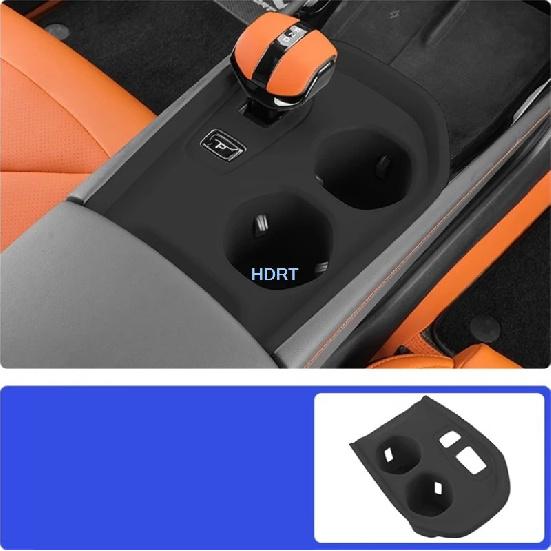 Для Changan UNI-V UNIV 3-го поколения 2025 + Автостайлинг Центральная консоль Коробка для хранения рычага переключения передач Подстаканник Крышка Беспроводная зарядная панель