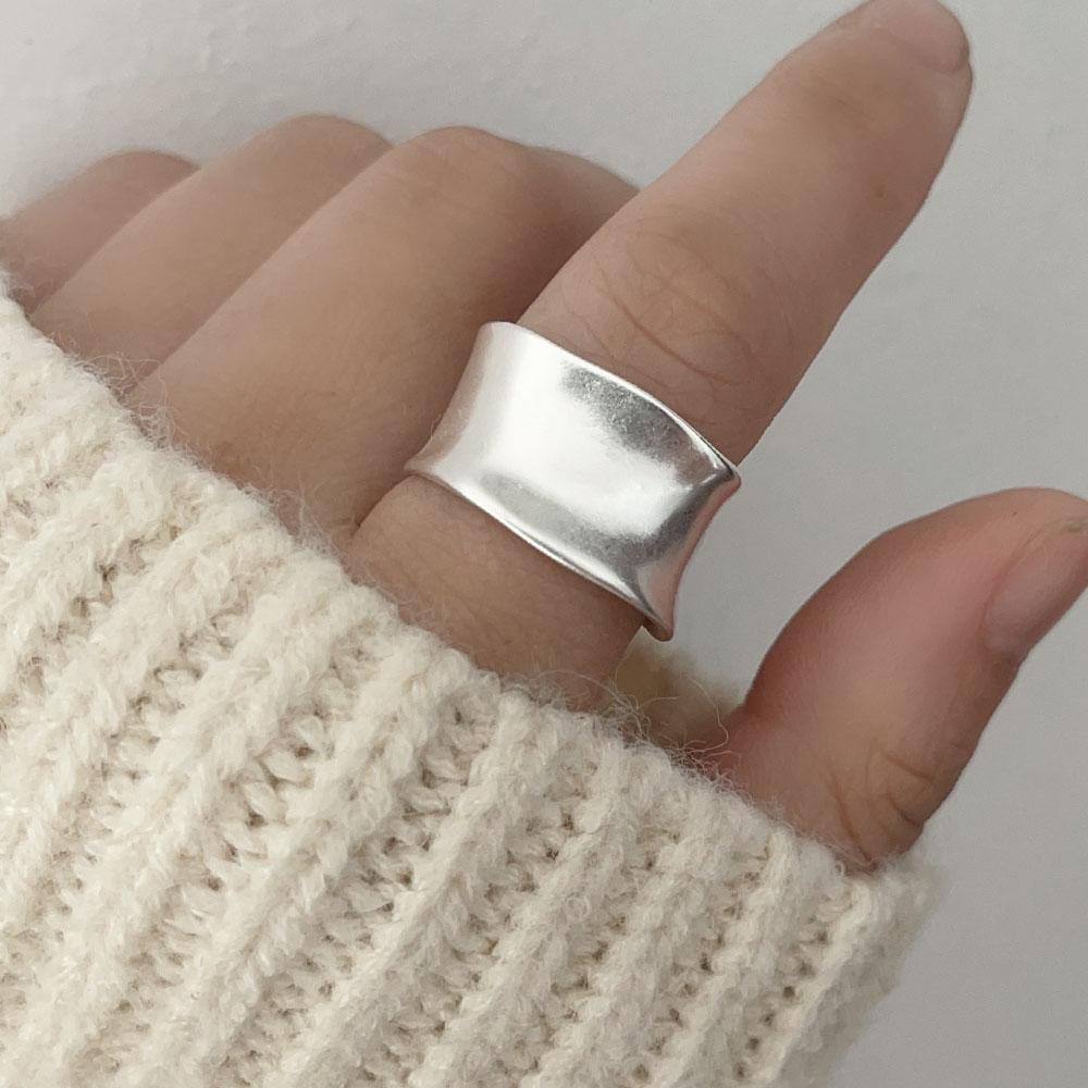 Xiaomi BF CLUB 925 Sterling Silver Rings For Women Simple Finger Open Vintage Handmade Interware Ring Allergy For Party Birthday Gift