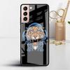 Чехол из стекла Tiger Animal для Samsung Galaxy S22 S20 FE S21 Plus, чехол для телефона S10 5G S9 Note 20 Ultra 10 Lite Shell