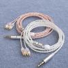 1.2M MMCX Кабель для наушников Замена Съемный 3.5MM 4 Жилы Посеребренный Провод для наушников Удлинитель для наушников